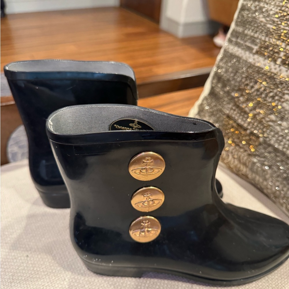 Vivienne Westwood black rain boots